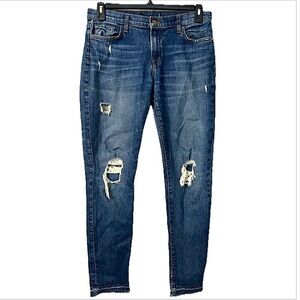J Brand Ellis Villian distressed denim skinny jeans Women's Size 29